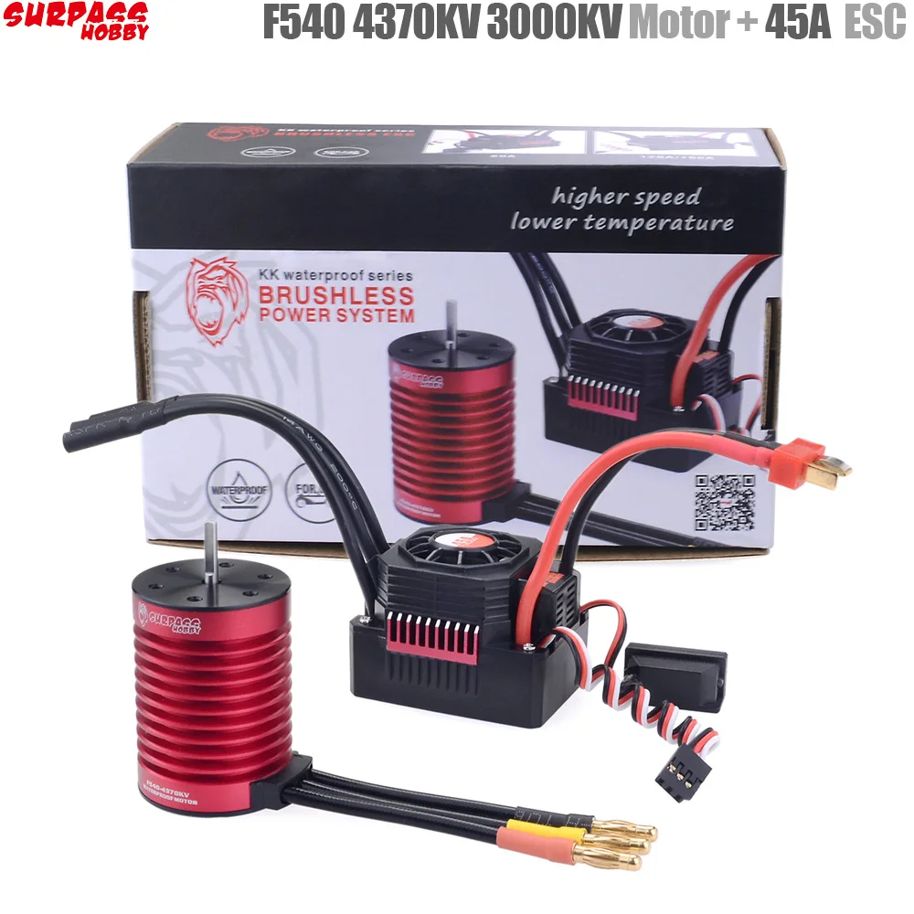 Rc Hobby Motor - SURPASS HOBBY KK Wasserdichter Combo F540