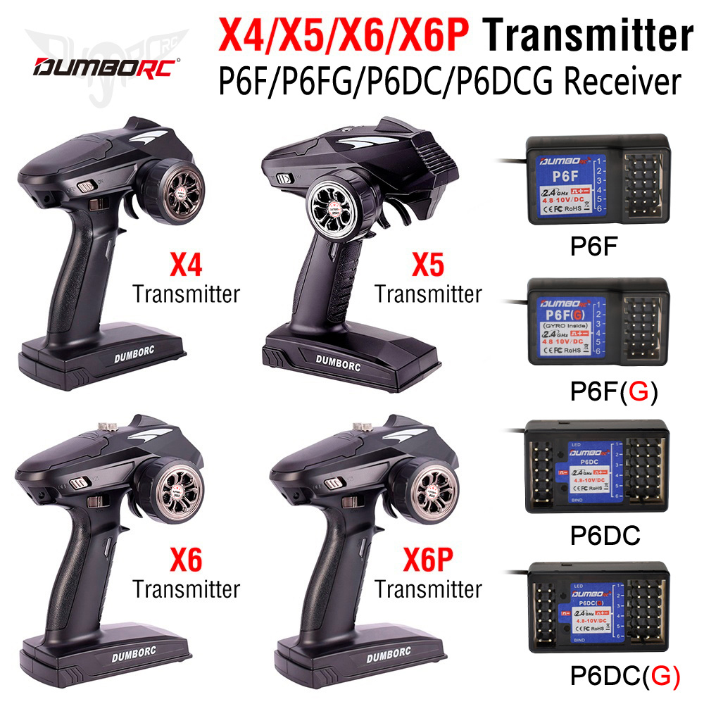 Radio Transmitter 6Ch - DUMBORC X6P 6CH 2,4G RC Radio