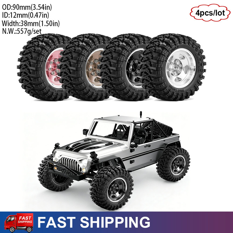 Wheel Rim Rc - 1,9 Zoll Beadlock-Räder Felgen- und Reifensatz