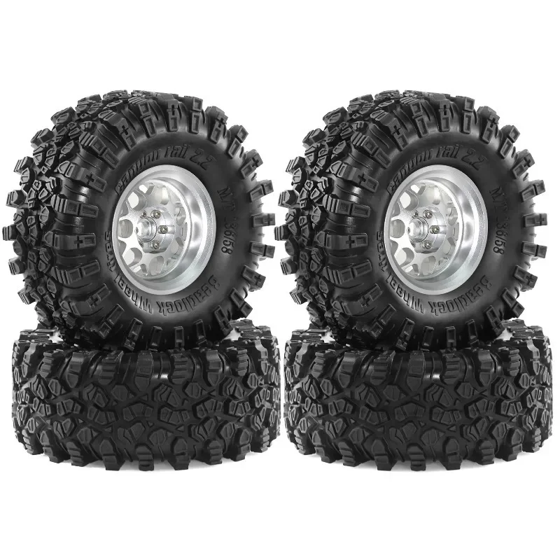 Wheel Rim Rc - 2,2-Zoll Crawler-Autoreifen & Metall-Beadlock-Felgen Hex für
