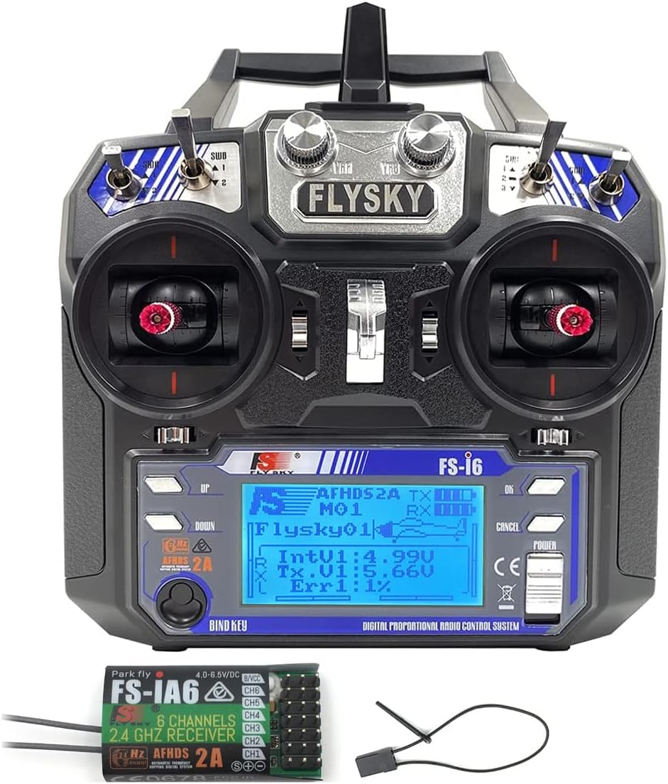 Radio Transmitter 6Ch - FS-i6 6-Kanal 2,4GHz AFHDS2A Funksendersystem mit
