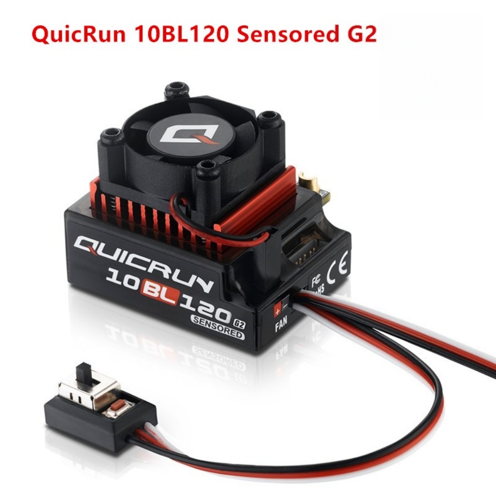 Rc Hobby Grade - FATJAY Hobbywing QUICRUN-10BL-120-G2 120 A ESC-sensorter