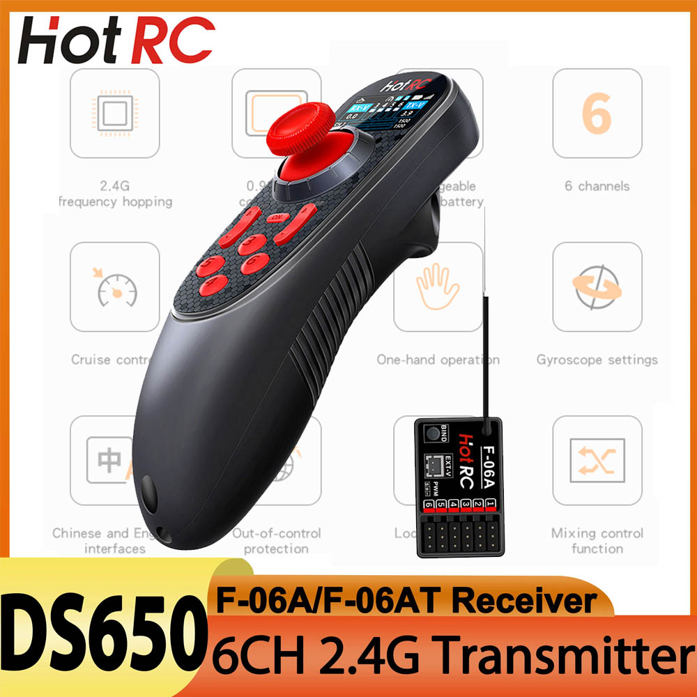 HOTRC DS650 DS-650 6CH Fernbed – Radio Transmitter 6Ch Bewertung und Preis