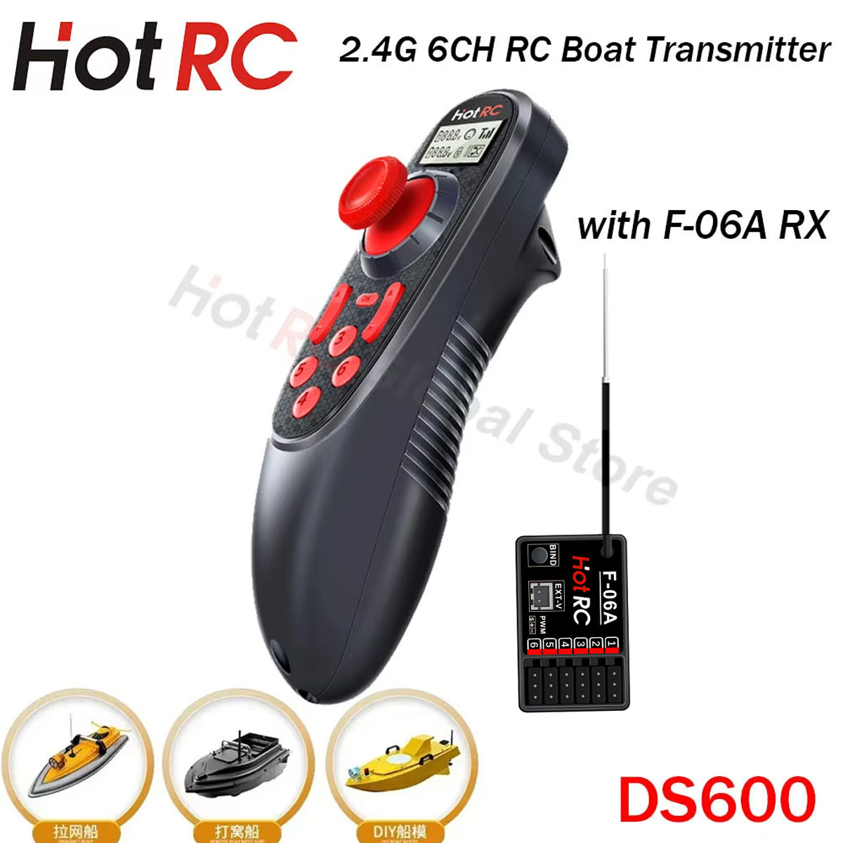 HOTRC DS600 6CH 6 Kanal 2,4G L – Radio Transmitter 6Ch Bewertung und Preis